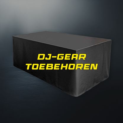 Diverse DJ accessoires waaronder koptelefoons, kabels en statieven