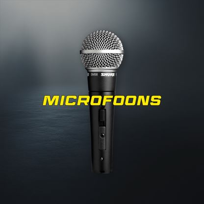 Diverse professionele microfoons voor verhuur bij Metro Events