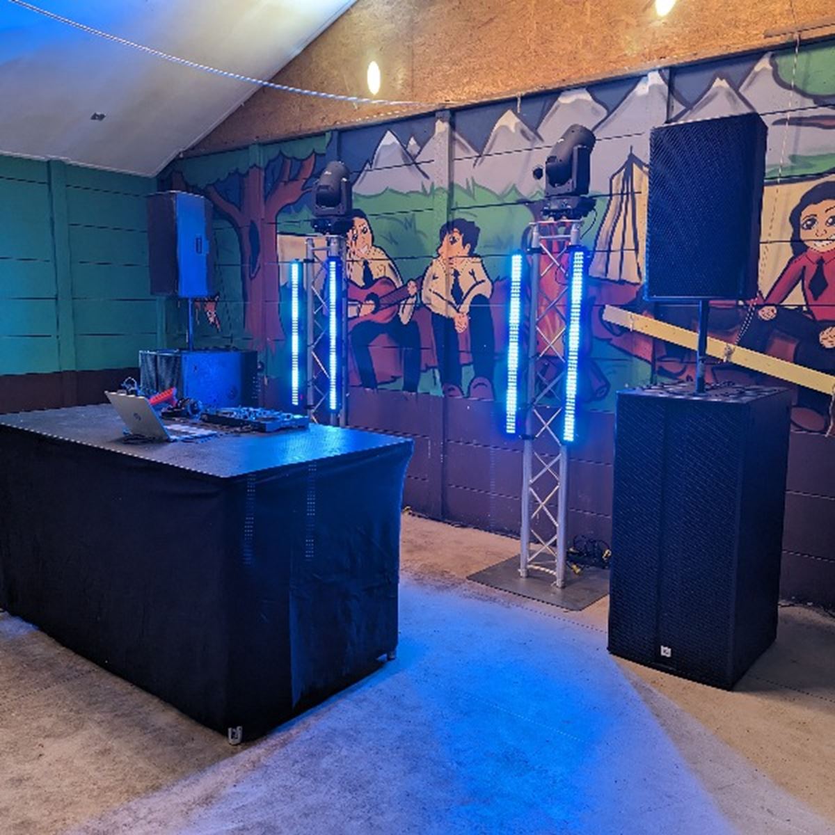 Metro Events Afrok 600x100 cm met klittenband rand