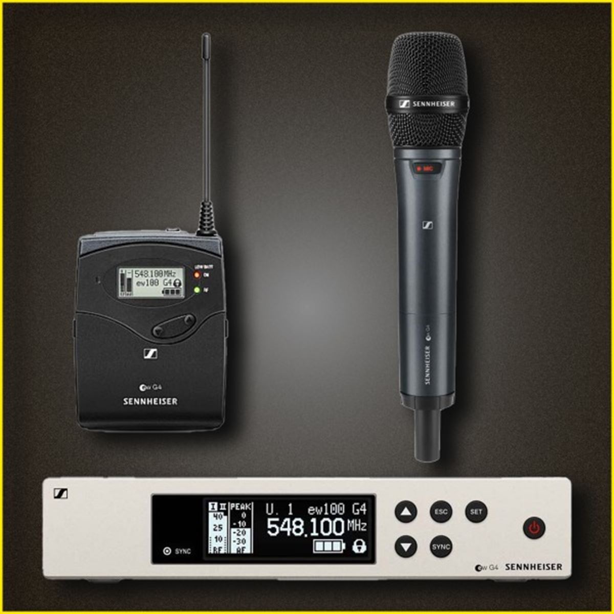Metro Events Sennheiser EW100 G4-ME4 handheld microfoon & ontvanger