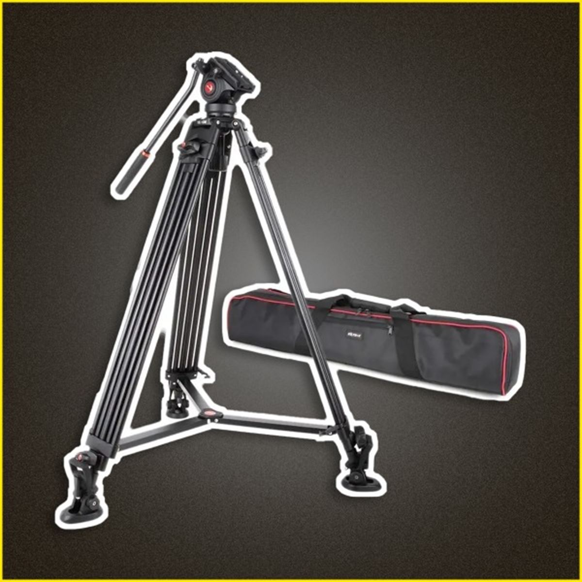 Viltrox VM-18 188cm videostatief met vloeiende kop Viltrox VM-18 188cm videostatief met vloeiende kop