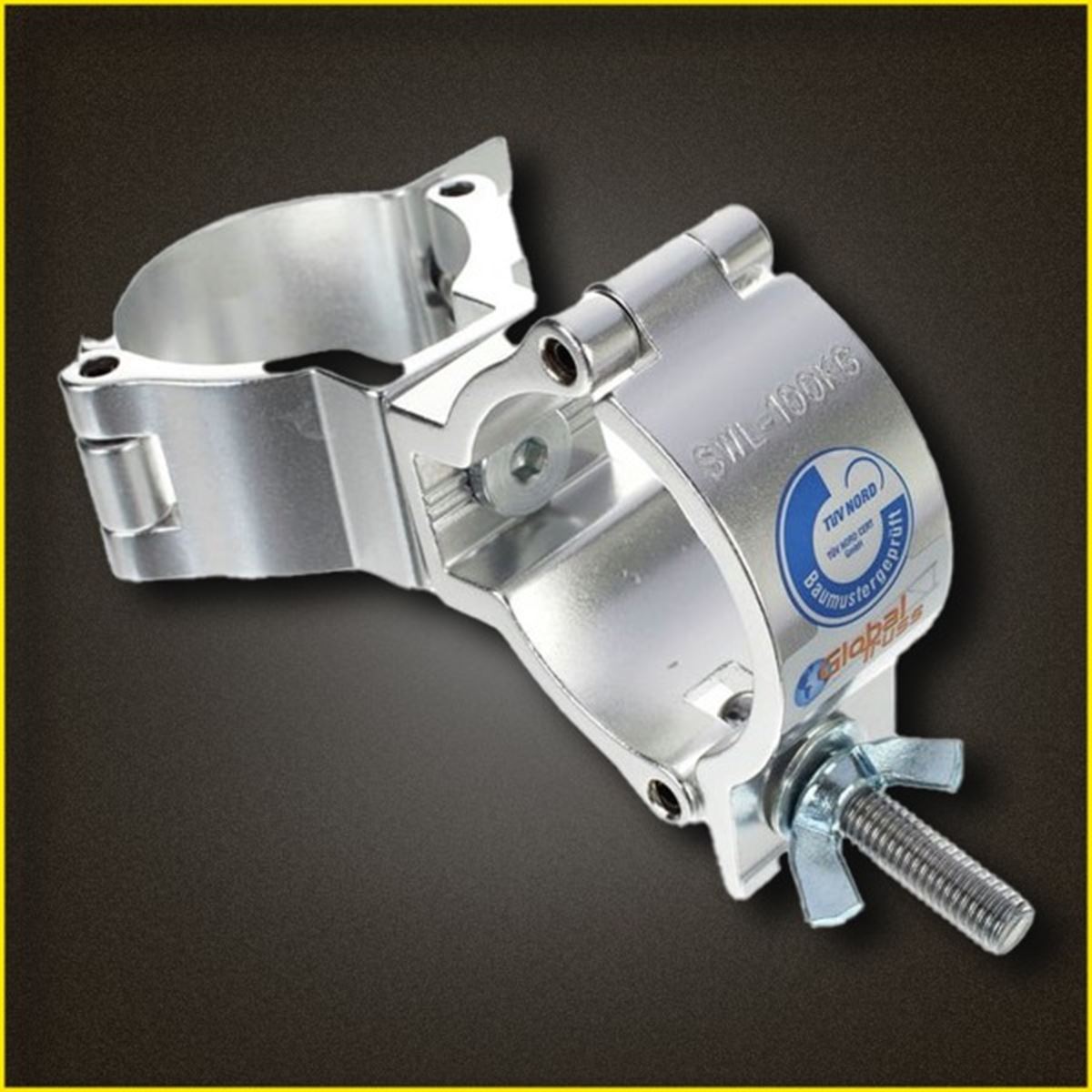 Metro Events Global Truss 5032-2 Swivel Coupler 100kg buis Ø48-51mm zilver